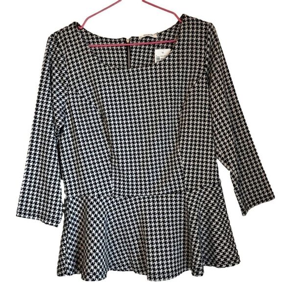Ricki's Tops - NWT Ricki’s Houndstooth Peplum Top